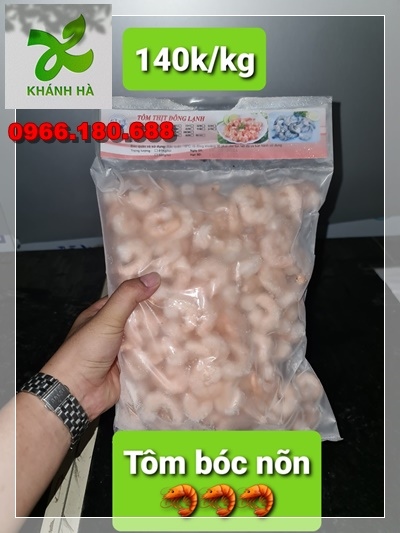 Tôm bóc nõn - Thực Phẩm Đông Lạnh Khánh Hà - Công Ty TNHH Thực Phẩm Khánh Hà